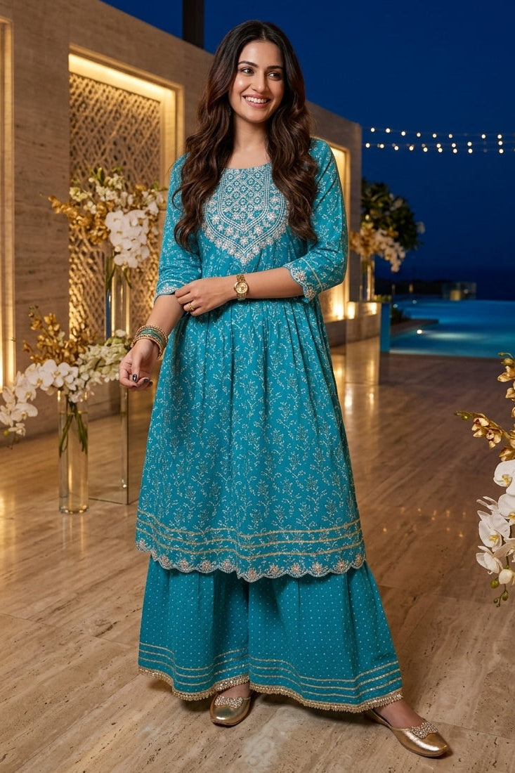 Yours-Sharara Set