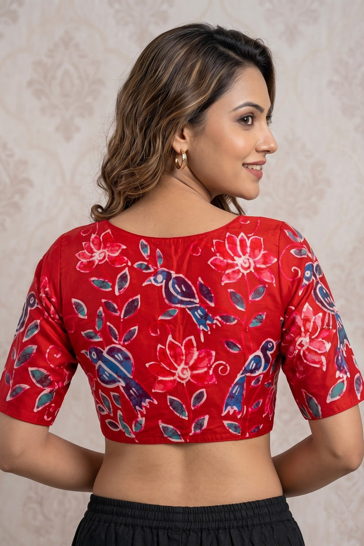 Floral Daydream- Batik Designer Blouse
