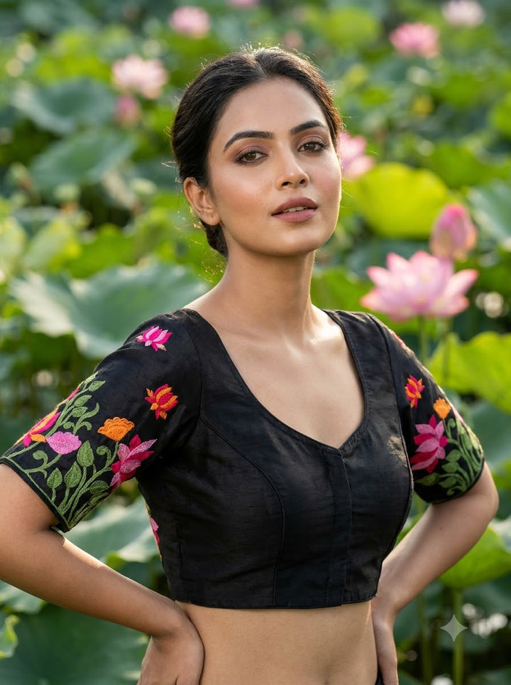 Lost in Lotus  -Designer Blouse
