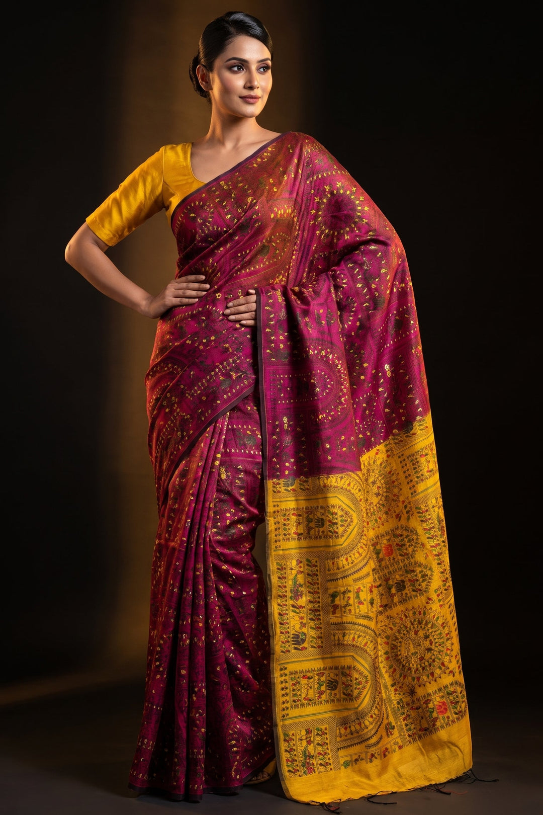 Melody of Colors Cotton Silk Saree