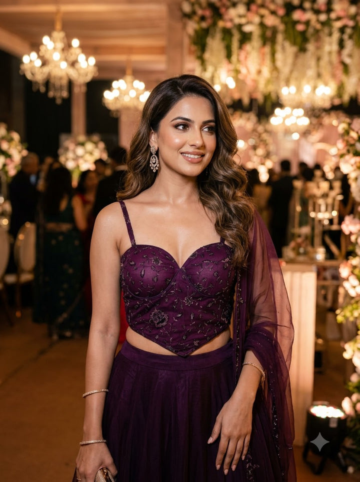 Beauty in Bling – Designer Katdana & Thread Embroidered Blouse
