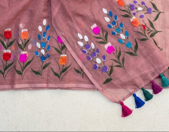 Tulip Vibe Mul Cotton Saree