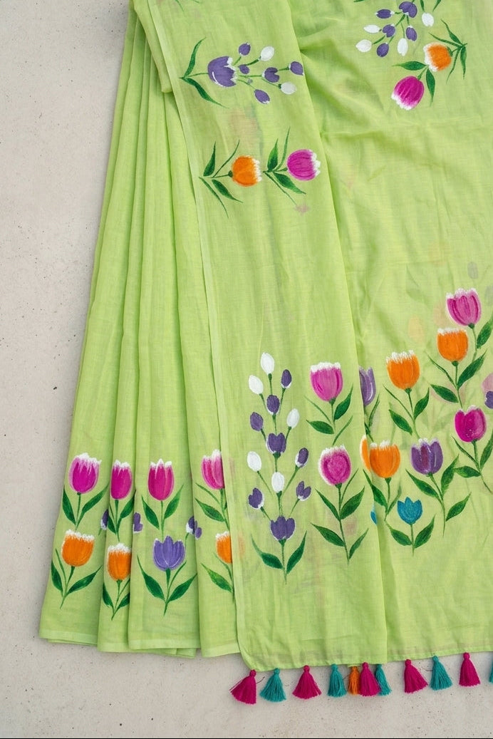 Tulip Vibe Mul Cotton Saree