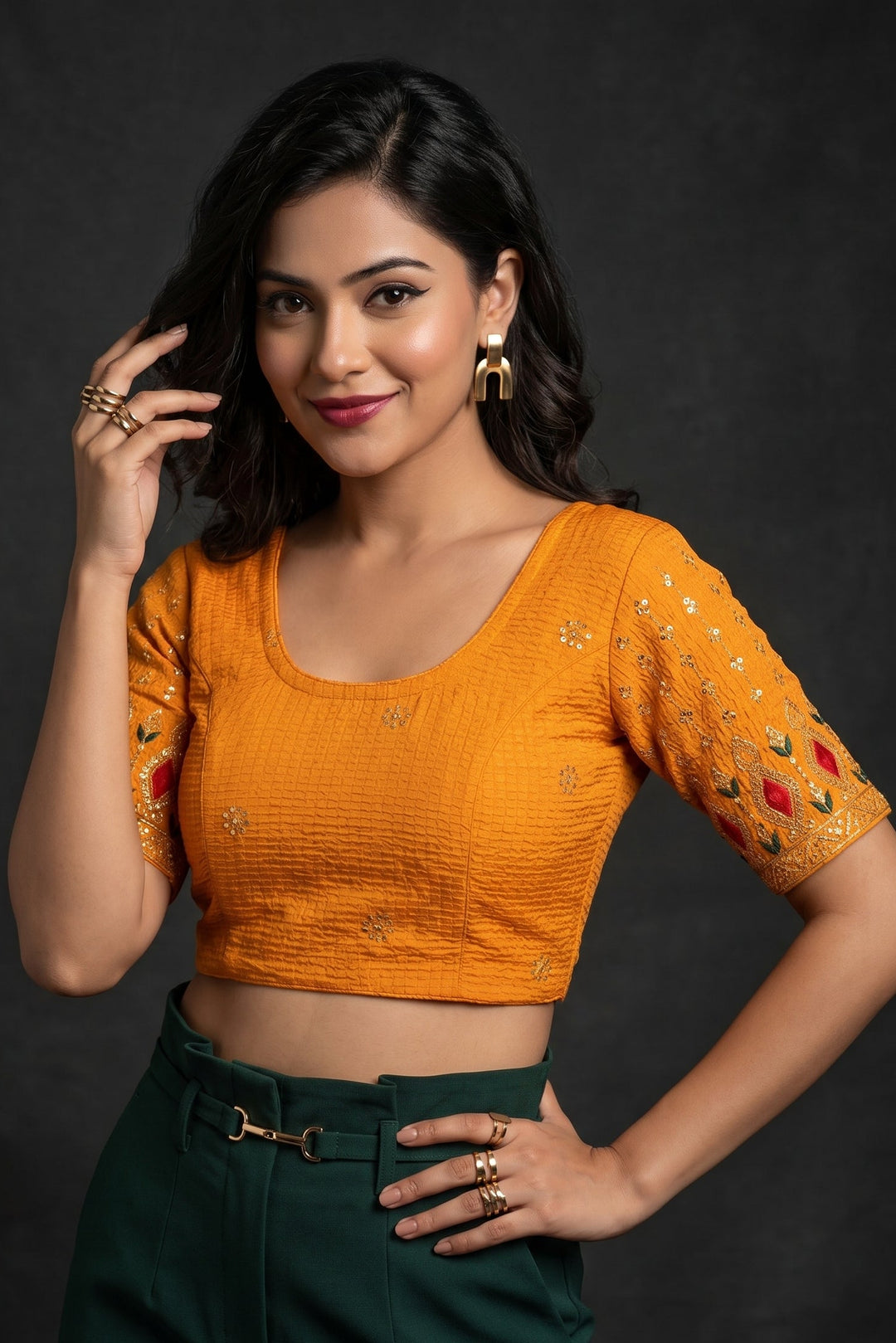Summer Slay Stretchable Knitted Blouse