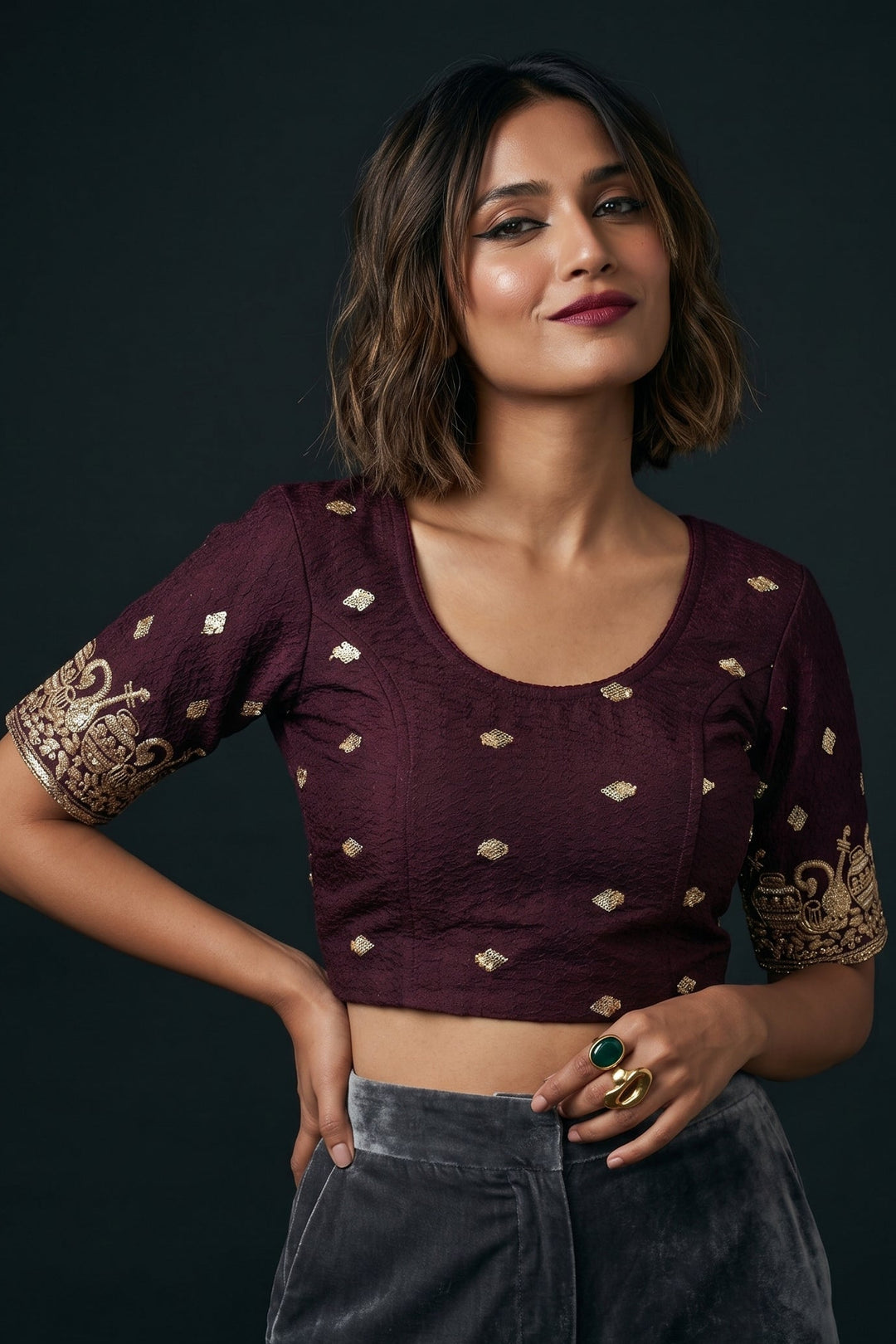 Cool and Crazy Stretchable Knitted Blouse