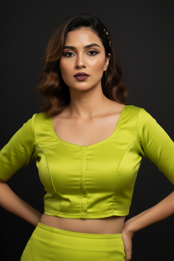 Single And Solid Color Fancy Designer Blouse