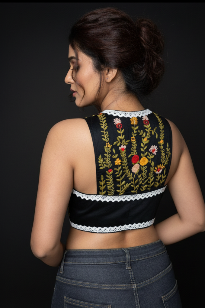 Magical Lace Work - Designer Blouse