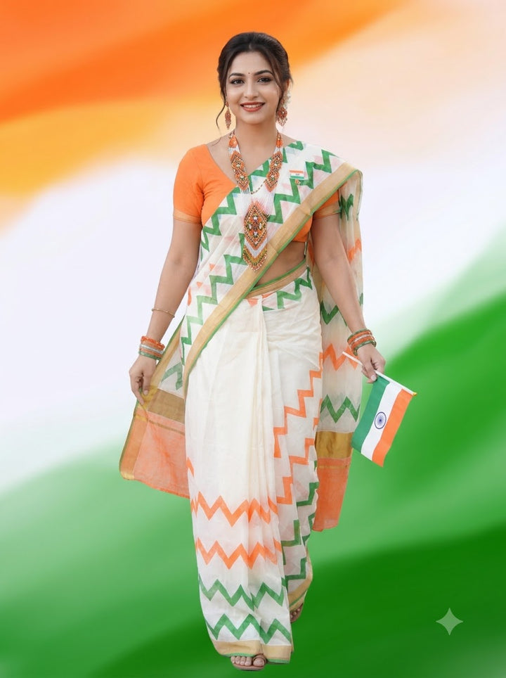 Vande Vastram Soft Kerala Cotton Saree