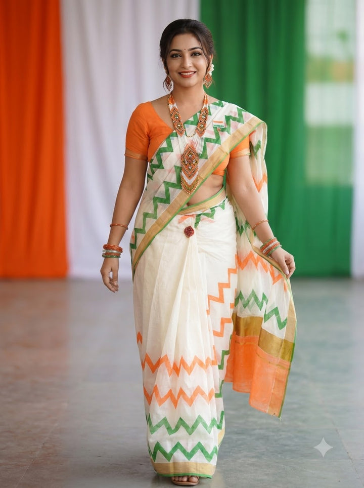 Vande Vastram Soft Kerala Cotton Saree
