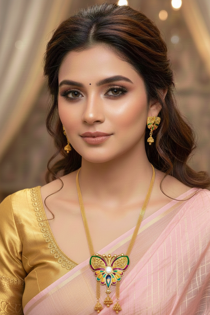 Vihangini- New Necklace (Jewellery Set)