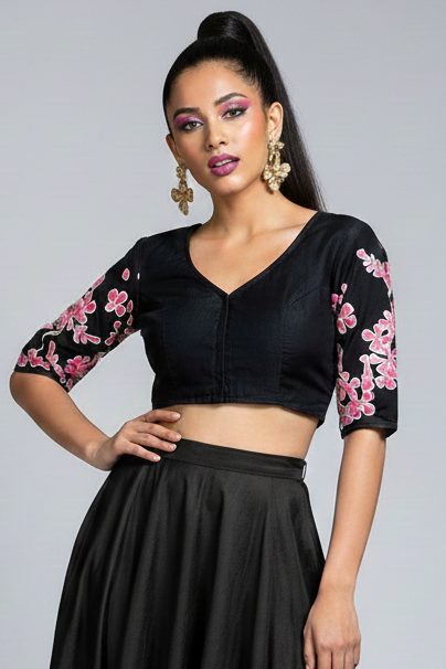 Mrinal - Modal Silk Batik Blouse