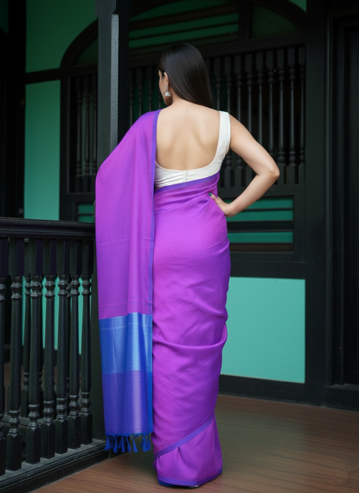 Drape Muse - Bengal Khadi Cotton Saree