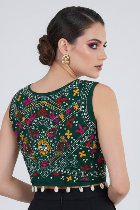 Kantha Raag- Designer Blouse With Handwork