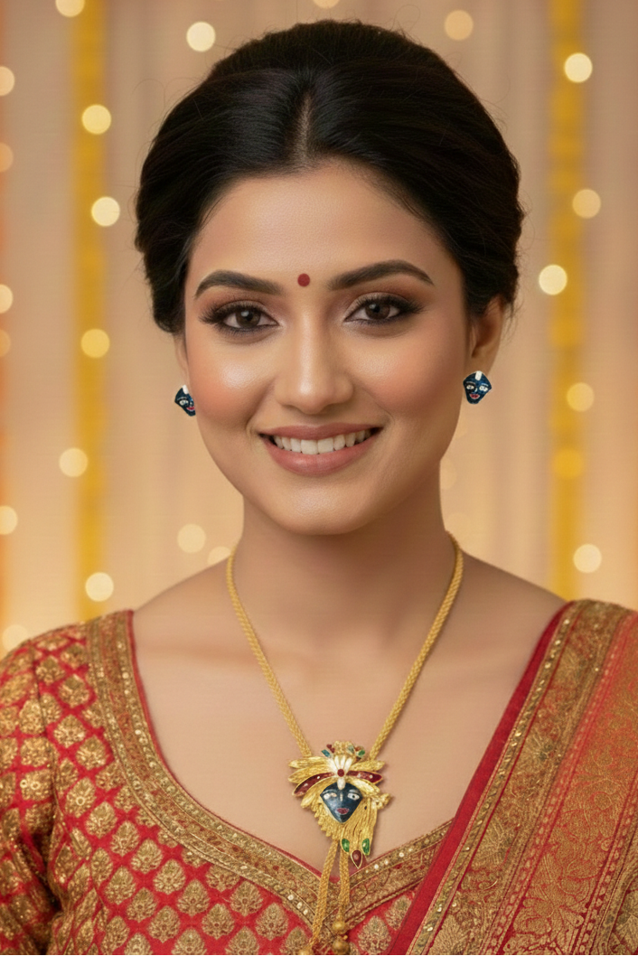 Murli Manohar(मुरली मनोहर)- Gold Plated Jewellery Set