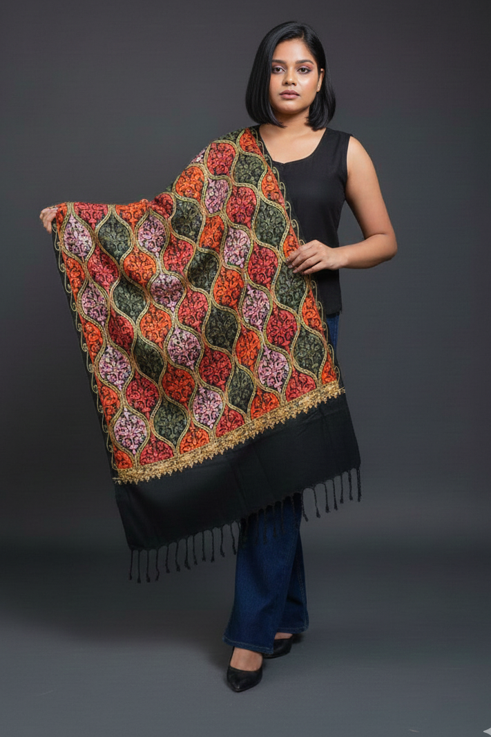 Frosted Warmth Stole Collection(Black-2)