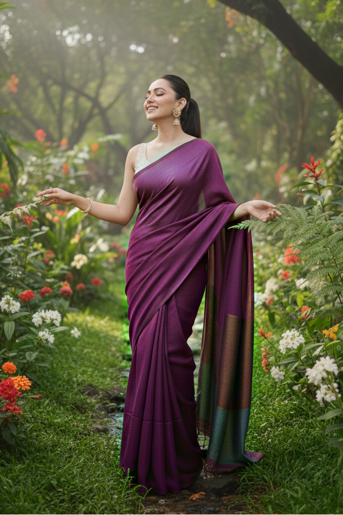 Prakriti Bliss - Bengal Khadi Cotton Saree