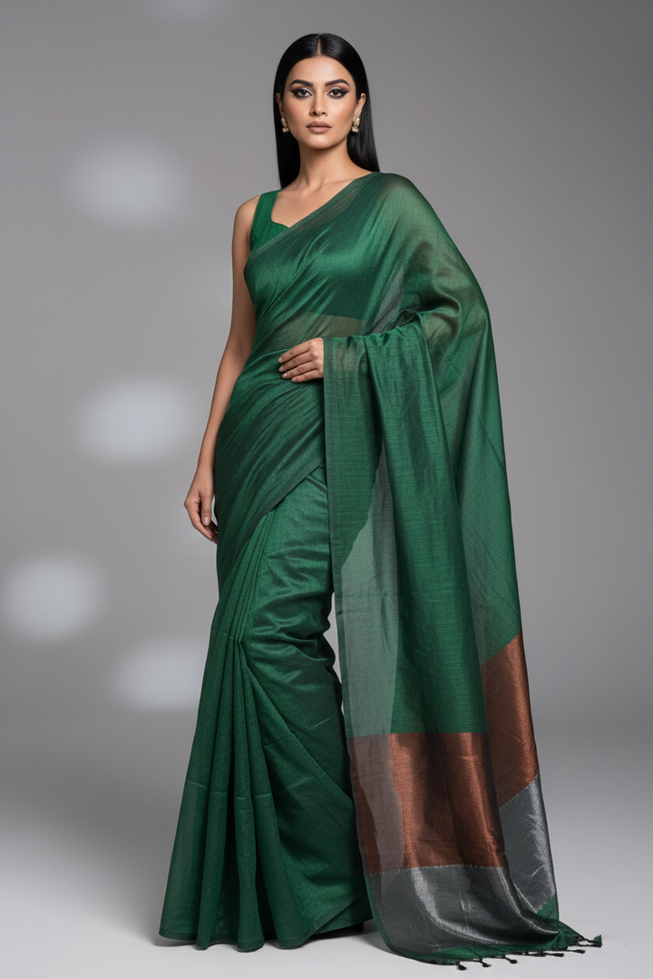 The Open Air - Bengal Khadi Cotton Saree