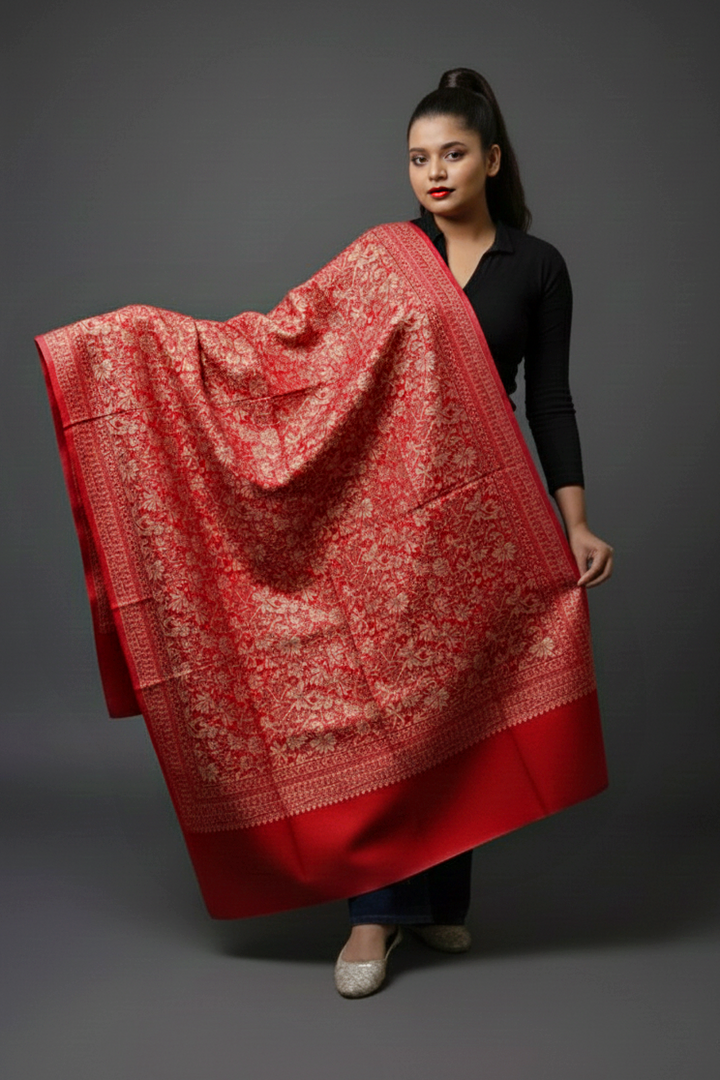 After Autumn Shawl Collection(Red)