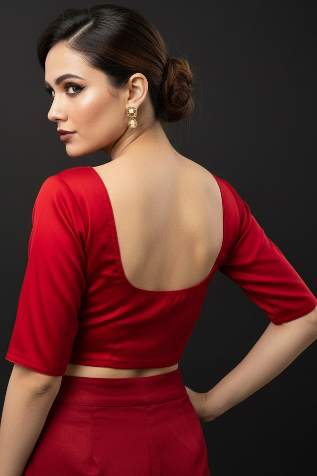 Single And Solid Fancy Designer Blouse