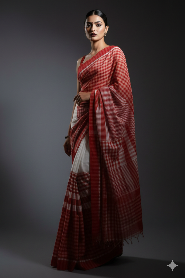 Beautiful In Stripe Cotton Saree