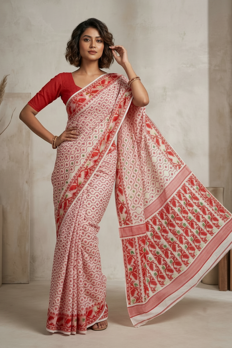 Swarnamayi Jamdani Saree