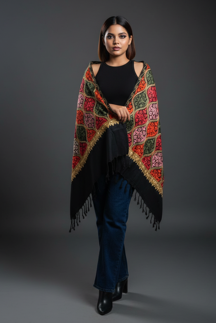 Frosted Warmth Stole Collection(Black-2)