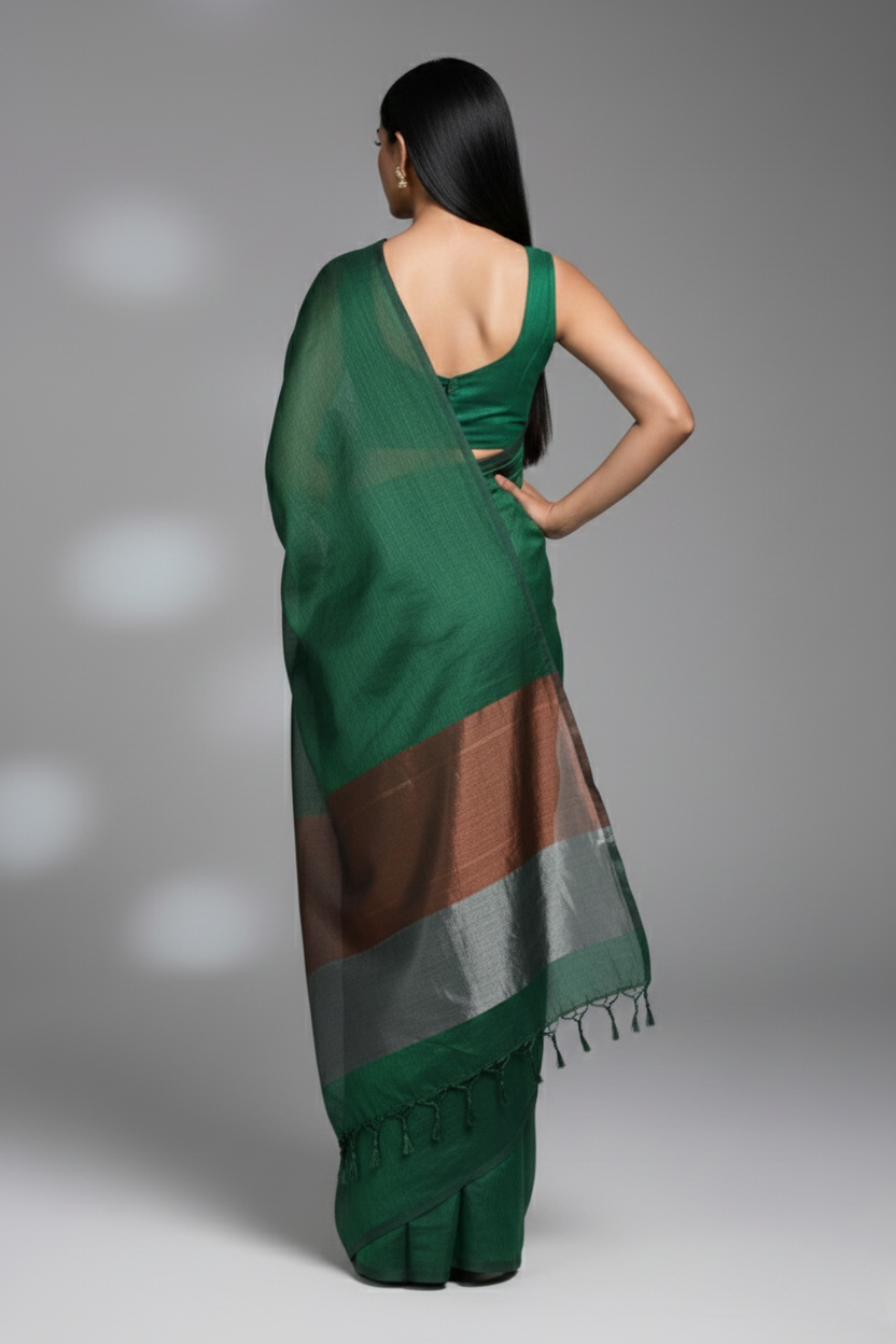 The Open Air - Bengal Khadi Cotton Saree