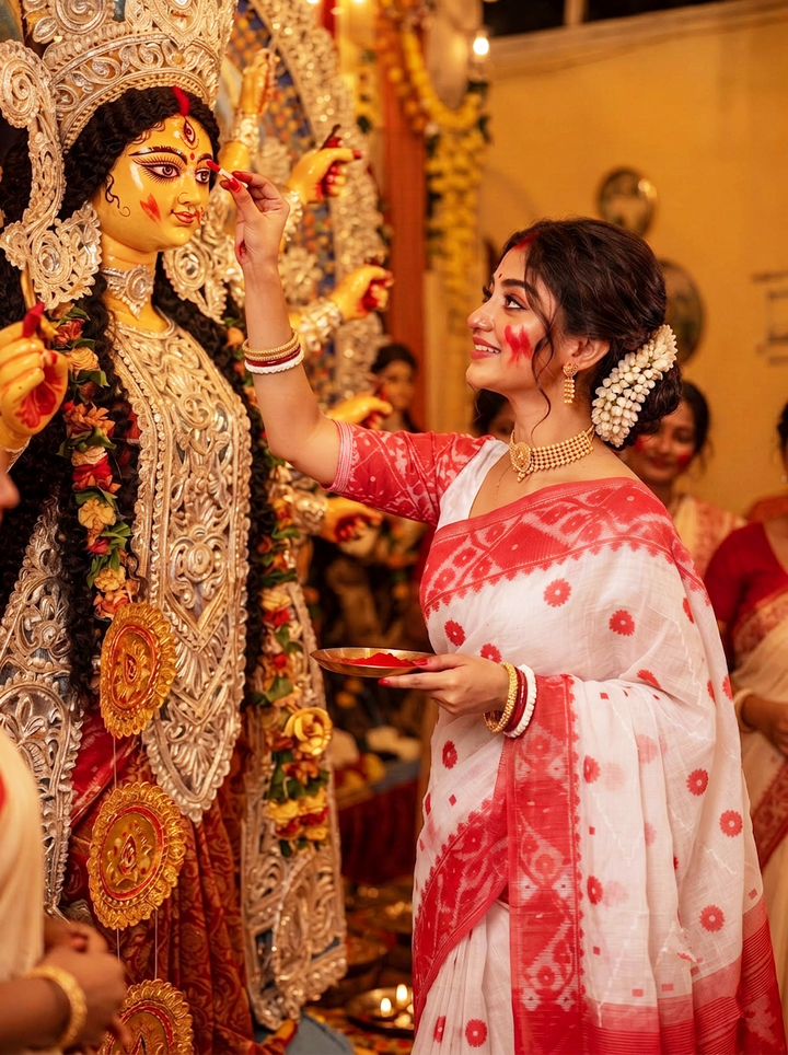 Kumudini | Karat Dhakai Jamdani Saree