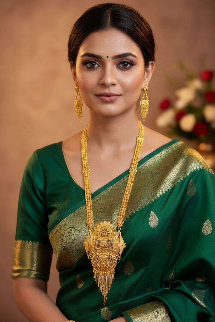 Golden Temptation-Statement Necklace Set