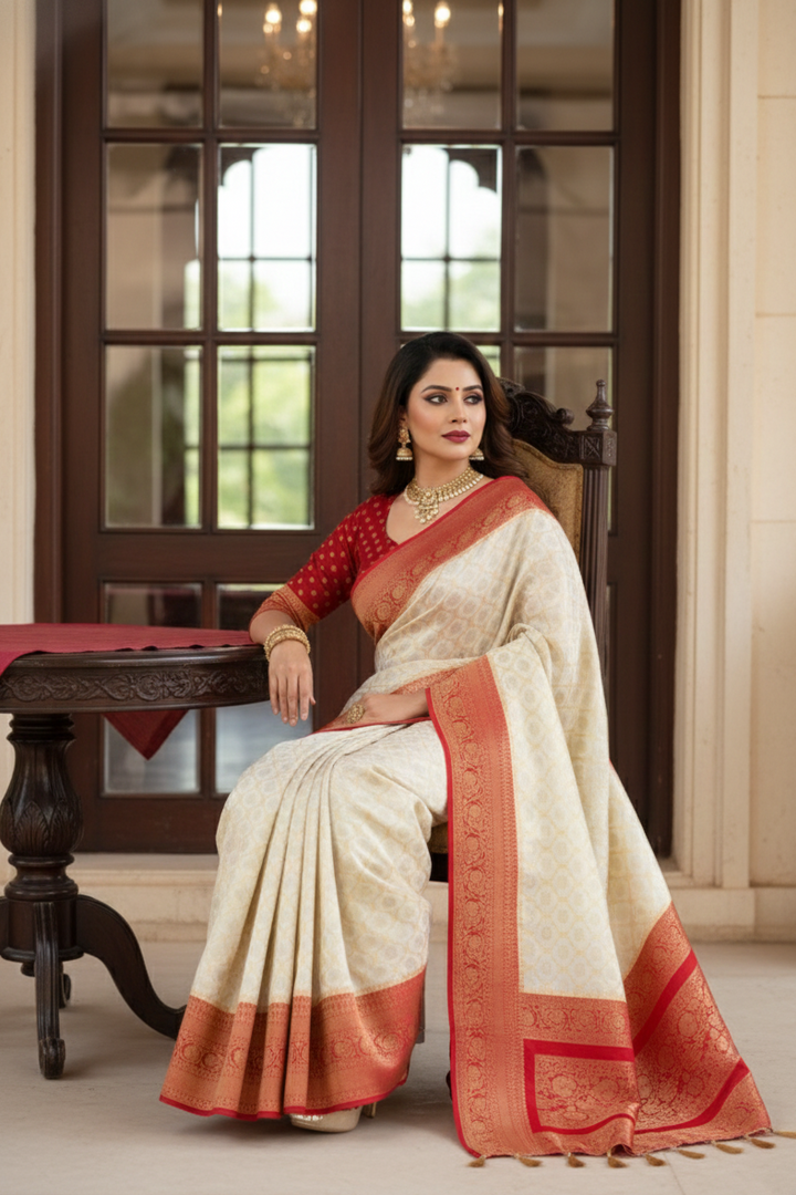 Preciously Kept In Georgette (Banarasi Silk)Saree