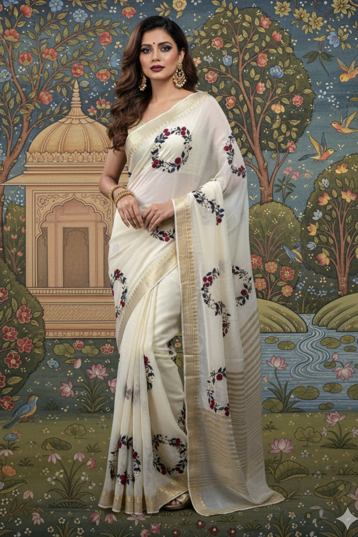 Dream Of Success Georgette Silk Saree