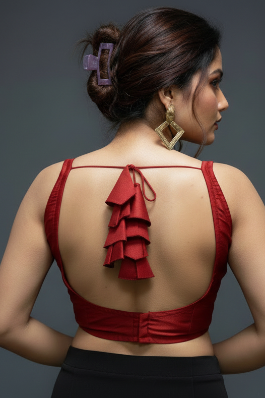 Tri vibe- Three Layers Of Beauty (Designer Blouse)