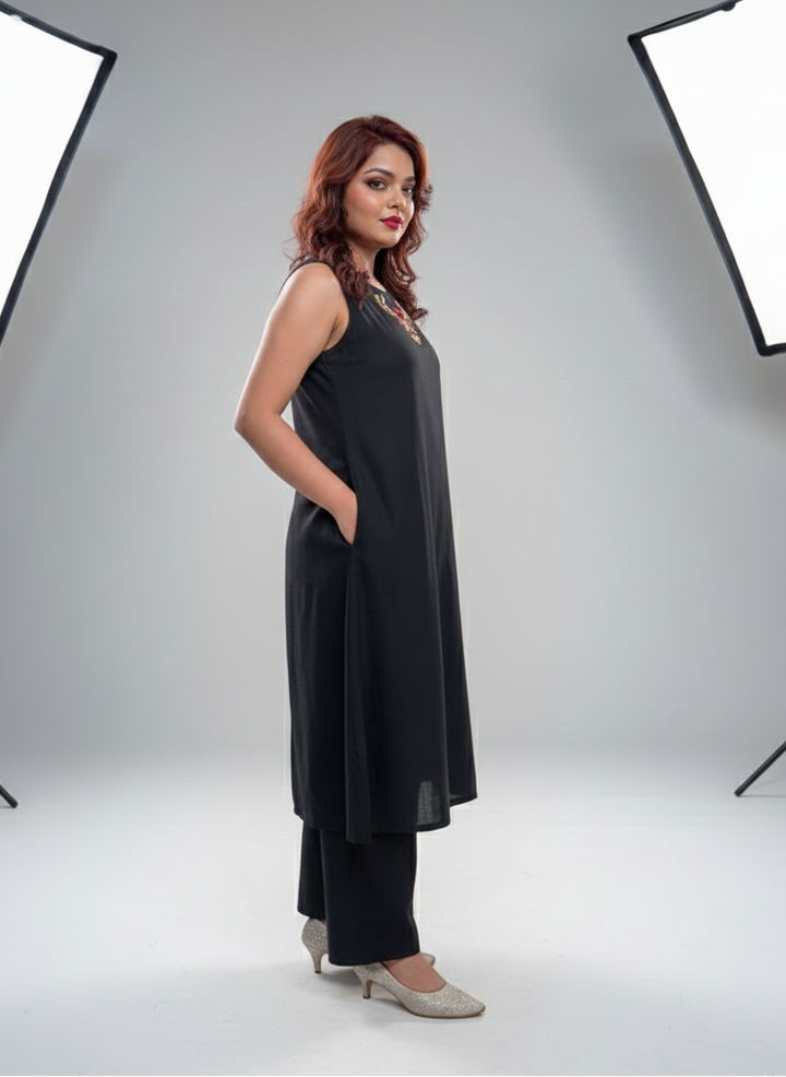 Casual Smart Cotton Kurti Set