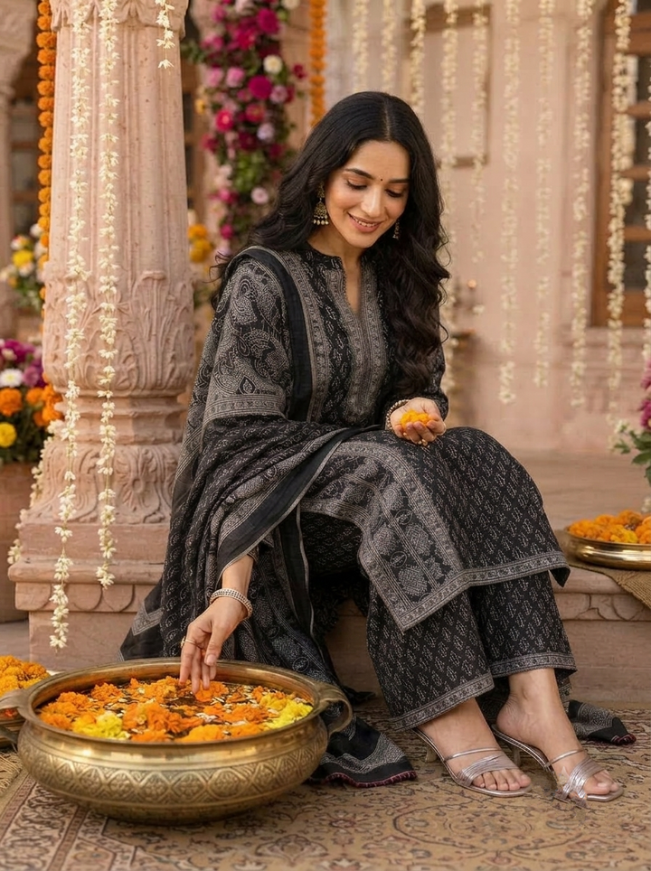 Aavira Ethnic - Cotton Kurti Set