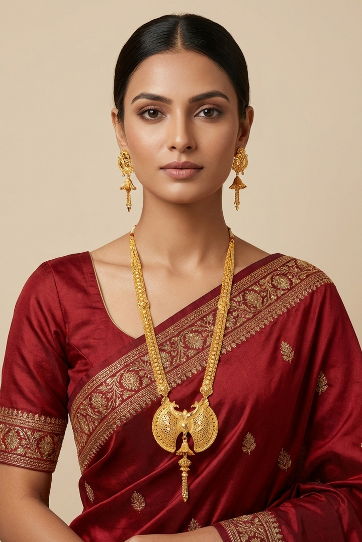 Shimmering Heart- Statement Necklace Set