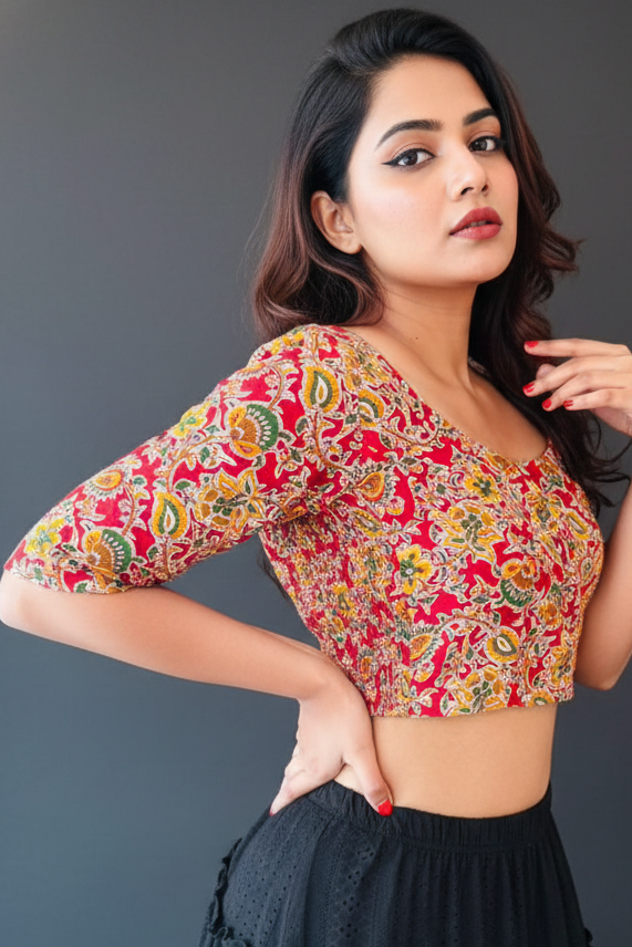 Flexi Dream -Smoky Stretchable Blouse