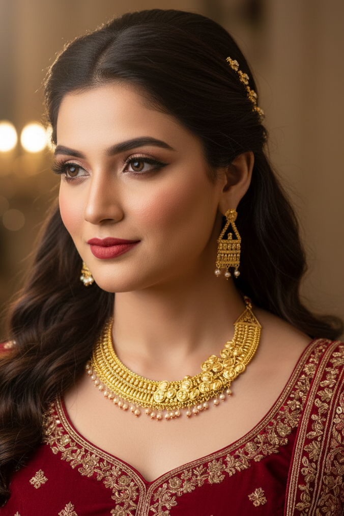 Glory Of Gold - Necklace Set(Jewellery)