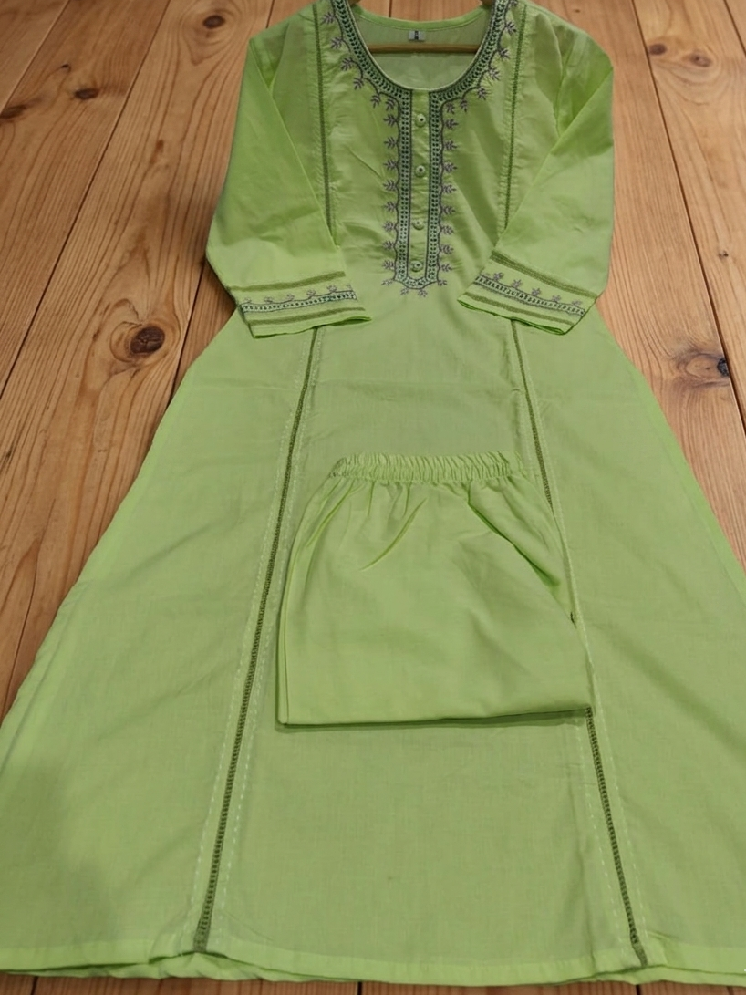 Modern Charm Cotton Kurti Set