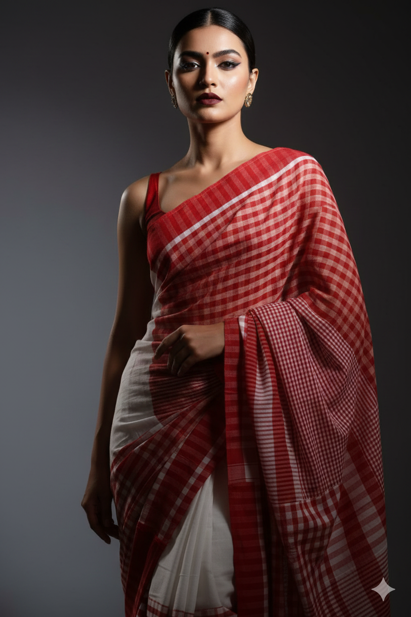 Beautiful In Stripe Cotton Saree