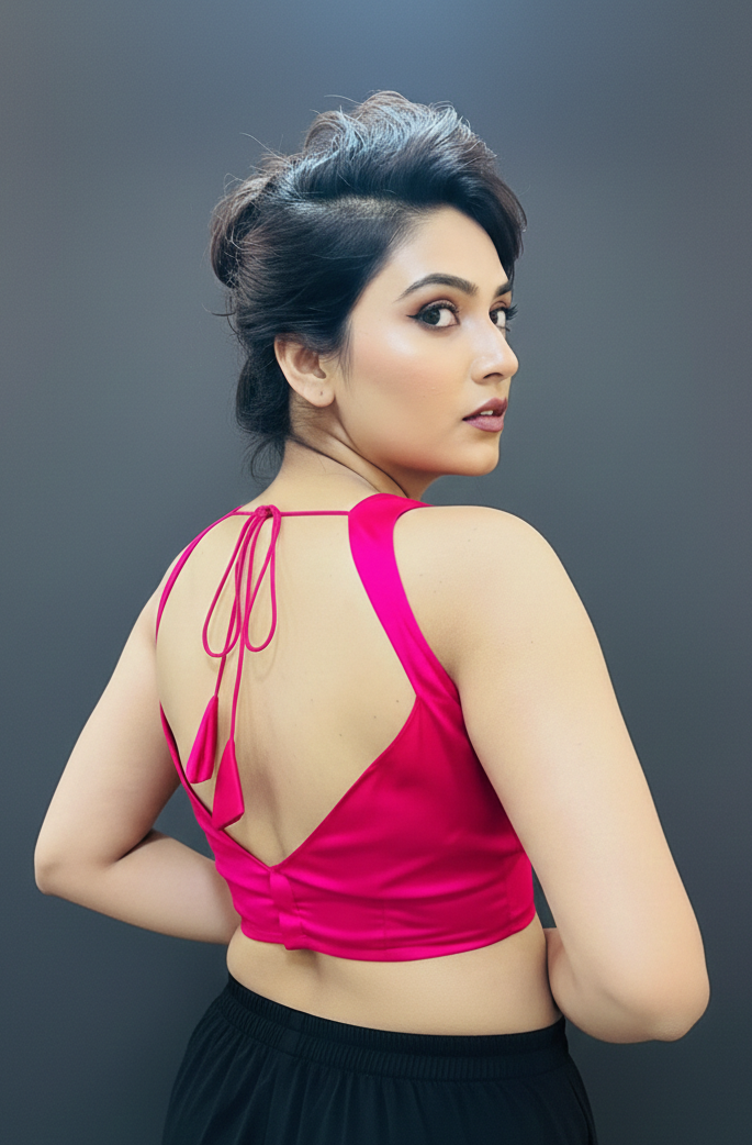 Fantastic Five-Solid Fancy Designer Blouse