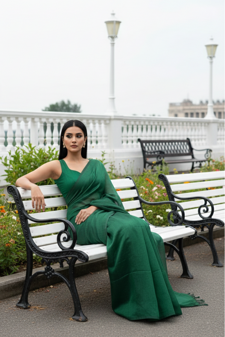 The Open Air - Bengal Khadi Cotton Saree