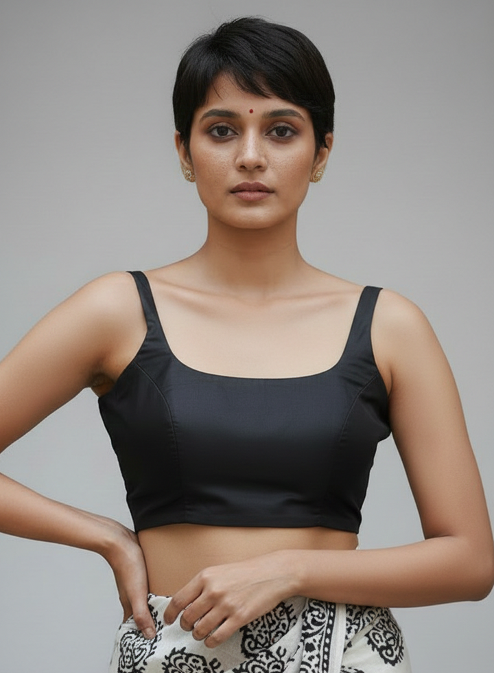 The Bonedi Baddie - Solid Fancy Designer Blouse