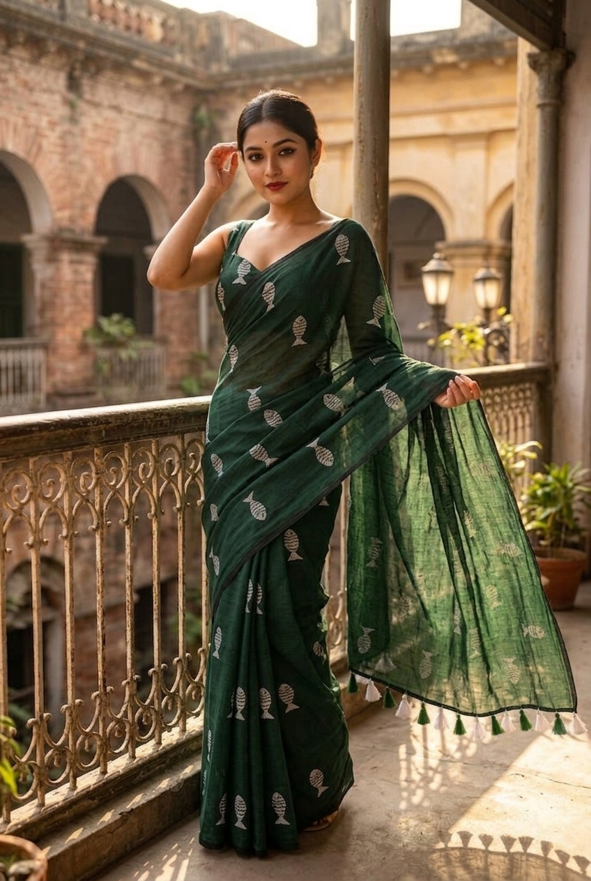 Sagarika Mul Cotton Saree