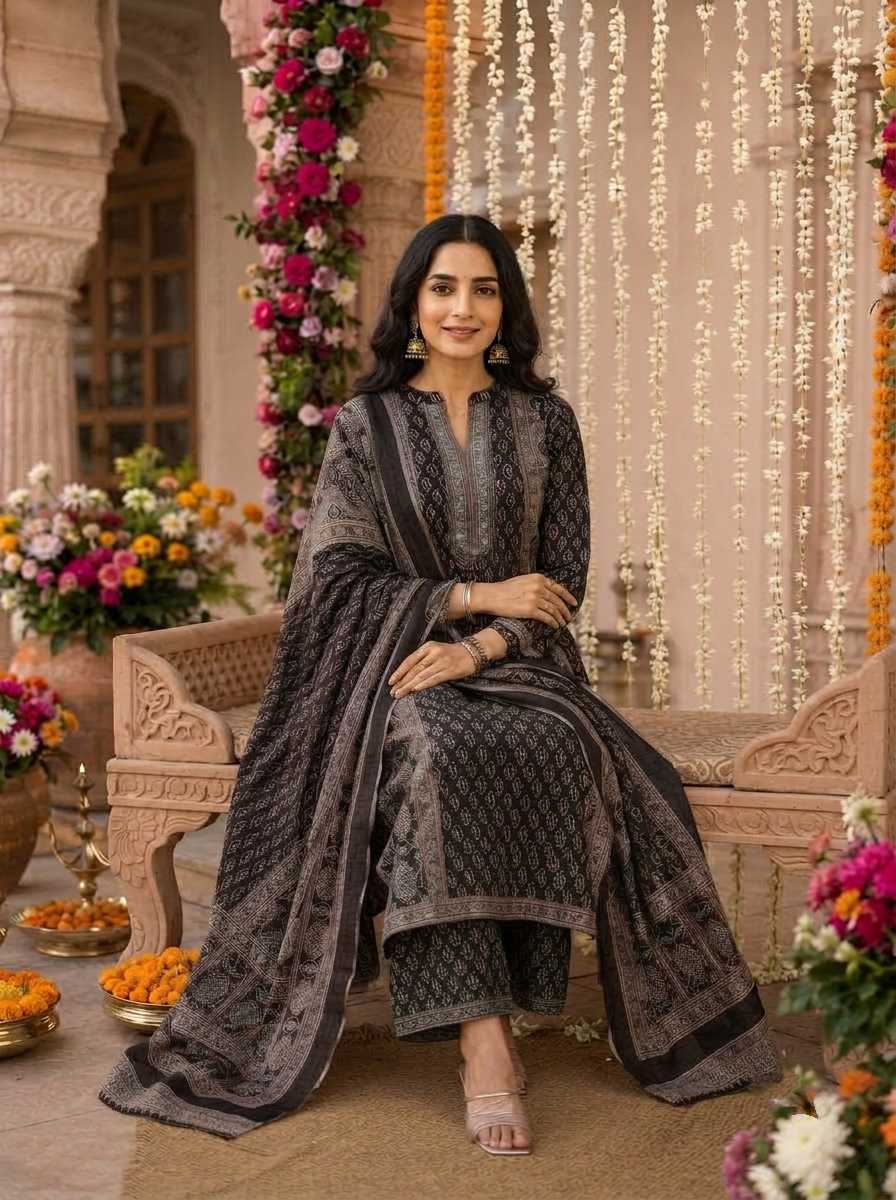Aavira Ethnic - Cotton Kurti Set