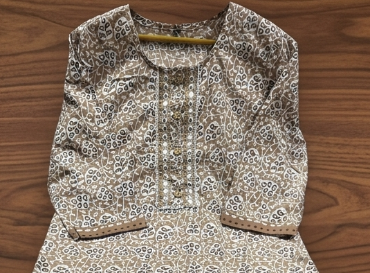 Sanganer Print Pure Cotton Kurti Set