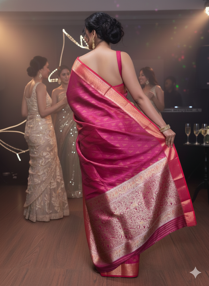 Life Of Party-Banarasi Silk Saree