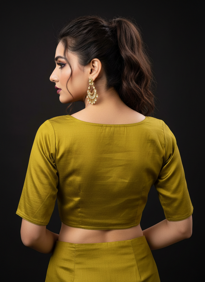 Single And Solid Color Fancy Designer Blouse