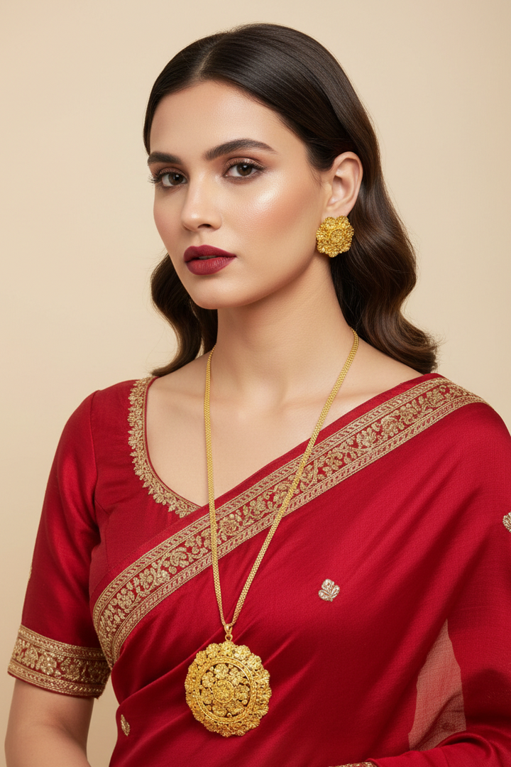 Sunehri Phool - Necklace Set(Jewellery)