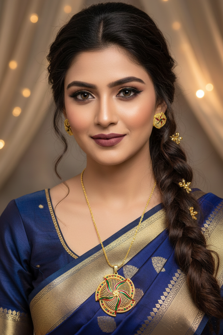 With Minakari Love-Jewellery Set