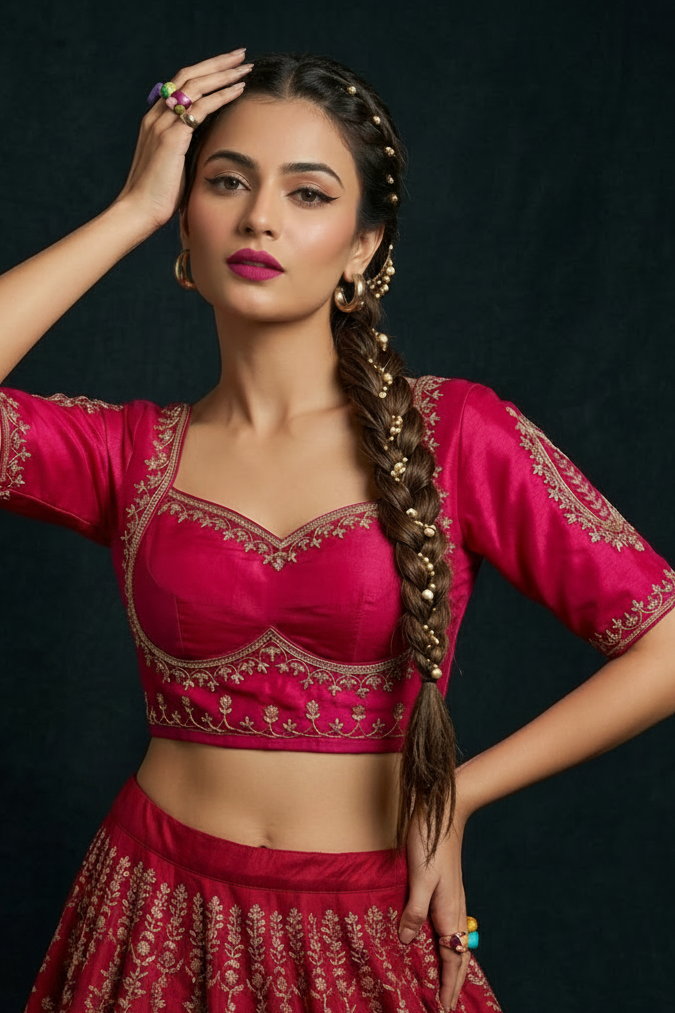 Amazing you (Vichitra Silk Blouse)
